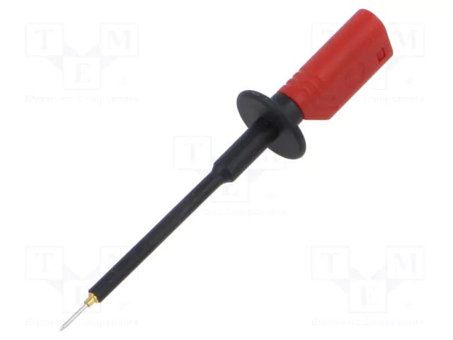 Measuring tip; 10A; 1kV; red; Tip diameter: 0.75mm HIRSCHMANN T&M PRUEF1610FTAURT