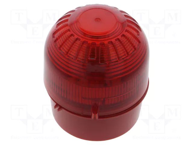 Signaller: lighting; flashing light; red; Sonos; 10÷60VDC; IP65 KLAXON SIGNALS PSB-0226