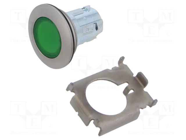 Switch: push-button; 30mm; Stabl.pos: 1; green; Pushbutton: flat SIEMENS 3SU1061-0JB40-0AA0