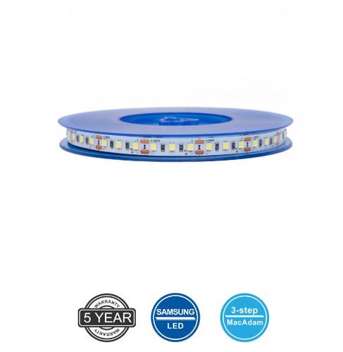 LED lenta 12V 4.8W/m  IP20 silti balta 2700K 120LED/m 115lm/W PLUS AKTO AFL-120U48M-WWW