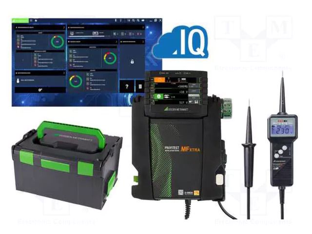 Meter: appliance meter; LCD; Earthing R range: 100mΩ÷9999Ω; USB GOSSEN METRAWATT GM-M537H