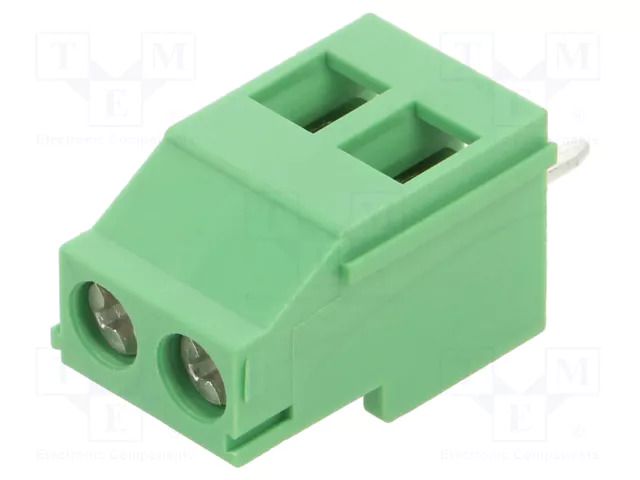 Connector: PCB terminal block; terminal; 16A; 300V; PIN: 2; angled GCT TBJ05-02-1-G-G