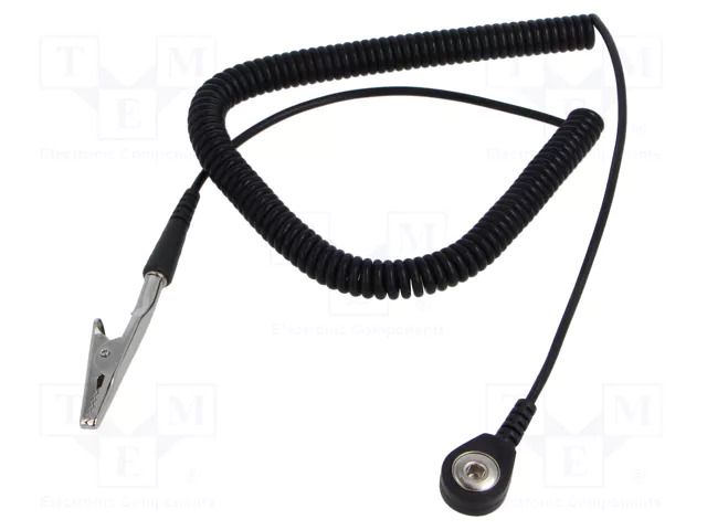 Connection cable; ESD,coiled; 1MΩ; 1.5m ELME PRZEW-4-BA-1.5M