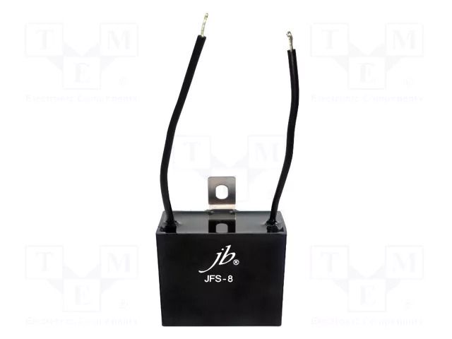 Capacitor: polypropylene; motors, run; 5uF; 450VAC; 38x24x30mm Jb Capacitors JFS8A6505J000000B
