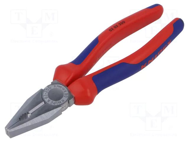 Pliers; universal; 200mm; for bending, gripping and cutting KNIPEX KNP.0305200