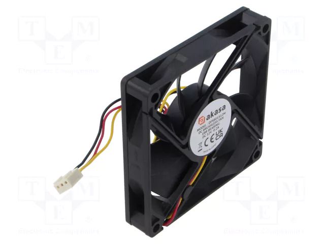 Fan: DC; axial; 12VDC; 80x80x15mm; 26.82dBA Akasa AK-FN071
