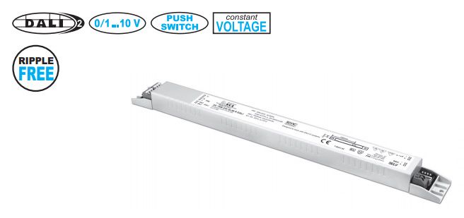 70W CV LED barošanas avots 24V 2.9A, PUSH-DIM, DALI 2, TCI 127960 8010703373488