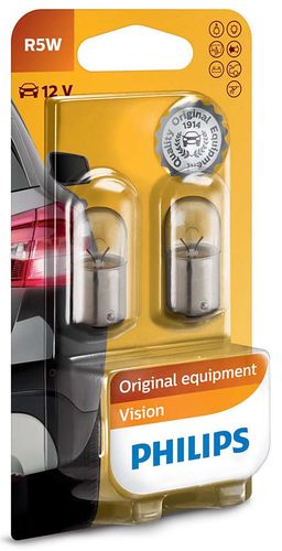 Spuldze 12V 5W BA15s, PHILIPS, 2gab 12821B2 8711500055460