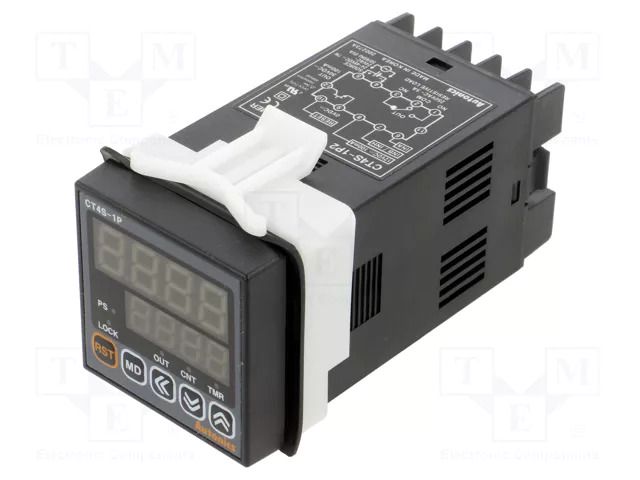 Counter: electronical; LED x2; time/pulses; 0,001s÷9999h; SPDT AUTONICS CT4S-1P2