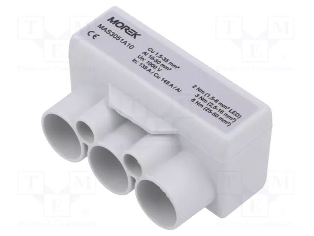 Splice terminal: distribution block; SLT50; 1kV; PIN: 5(3+2) MOREK MAS3051A10