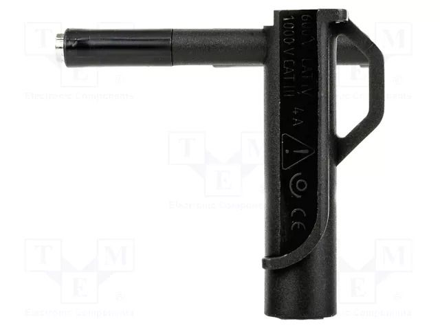 Adapter; 1.5kV; 4A; black; banana 4mm socket; Features: magnetic HT INSTRUMENTS HTI-HA00607N