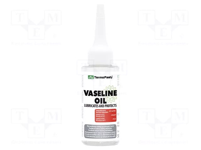 Oil; colourless; vaseline; liquid; plastic container; 50ml AG TERMOPASTY OIL-VAS/50