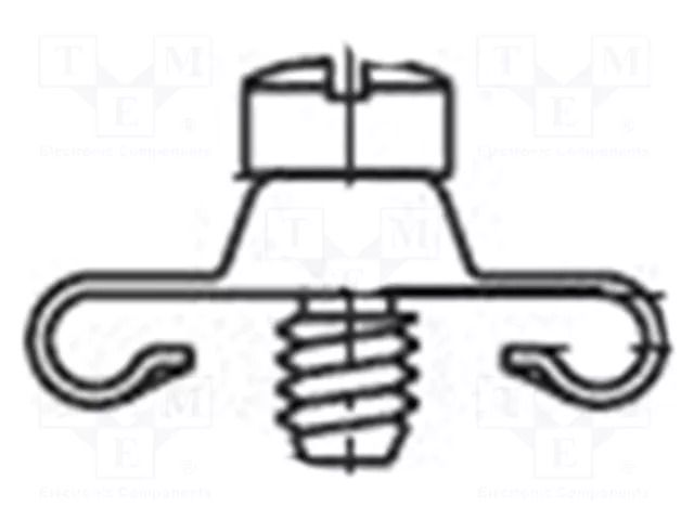 connector FCT SPRING CLIP W/ SCREW MOLEX MX-172704-0122