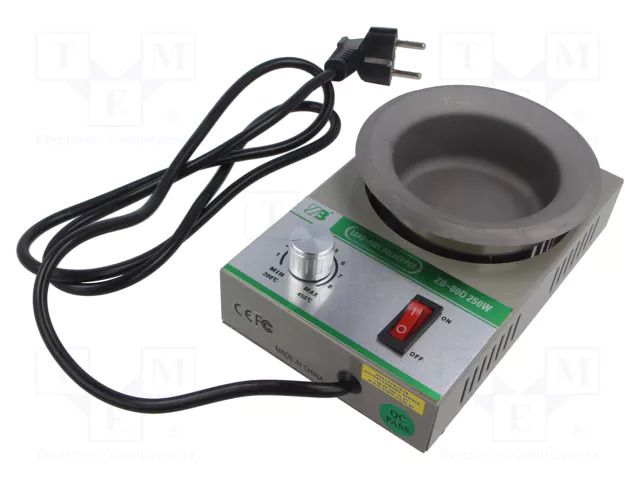 Device: soldering pot; 250W; 200÷450°C; 80mm; 230VAC MCP POT-ZB80D