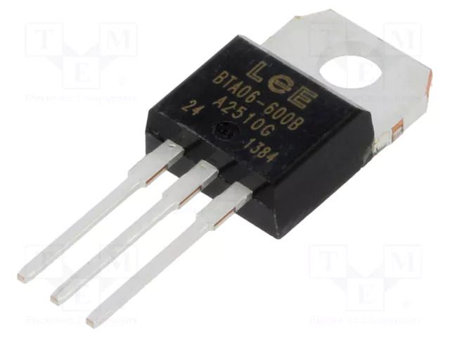 Triac; 600V; 6A; TO220AB; Igt: 50mA; Ufmax: 1.55V LUGUANG ELECTRONIC BTA06-600B-LGE