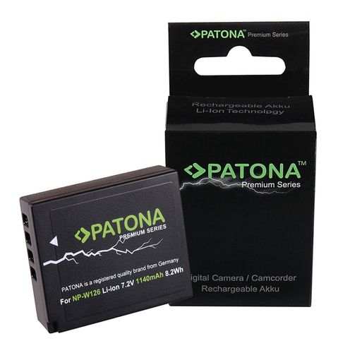  PATONA Premium Battery f. Fuji NP-W126 HS33 EXR Fujifilm FUJI Finepix -Pro 1 HS30 EXR, PATONA 1252 4055655165723