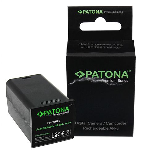PATONA Premium battery for Godox AD200 AD200Pro AD300Pro X200 Pro WB29 studio flash LG cells, PATONA 1355 4055655232463