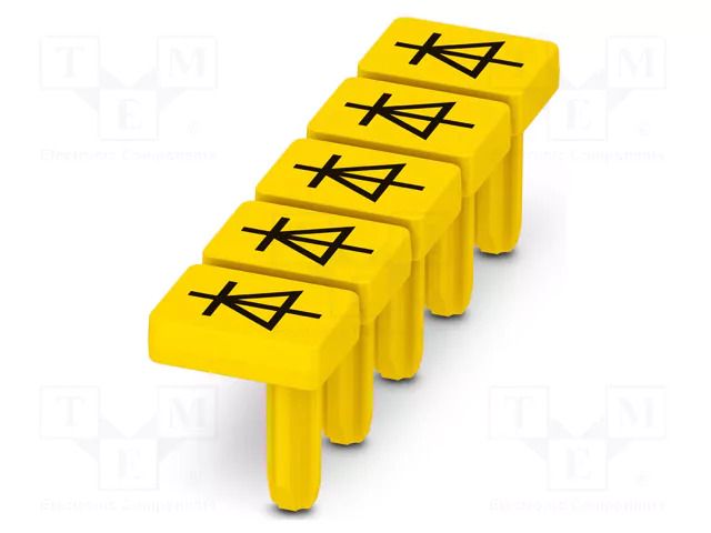 Label; L: 6.3mm; ways: 5; W: 25.2mm; H: 6.3mm PHOENIX CONTACT WS-DIOPT2.5