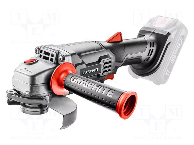 Angle grinder; battery; 10000rpm; 115mm; 18VDC; Energy+ GRAPHITE 58G003