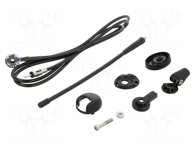 Antenna; automotive; 240mm; AM,FM; universal; rubber mast; 1.5m MTA 7667011