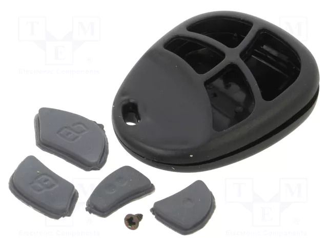 Enclosure: for remote controller; X: 44mm; Y: 55.3mm; Z: 14.1mm; ABS MASZCZYK P-33BK