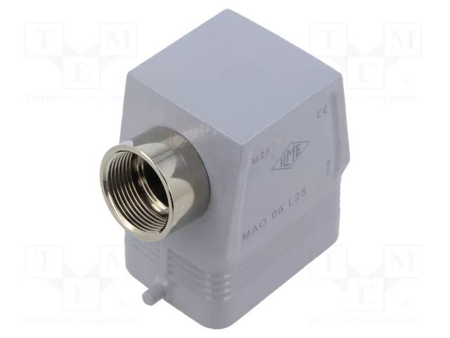 Enclosure for connectors: HDC; size 44.27; for cable; for latch ILME MAO06L25