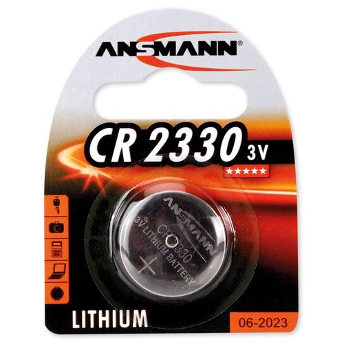 Литиевая батарейка CR2330 3V 250mAh ANSMANN CR2330/ANS 4013674024780