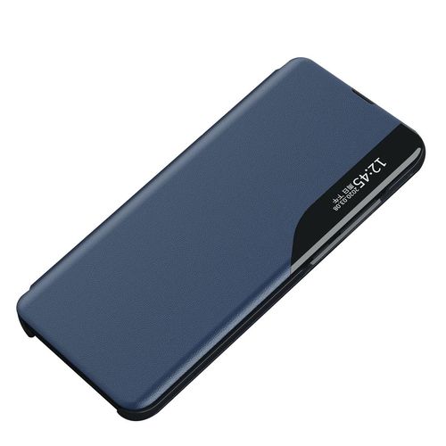 Eco Leather View Case for Samsung S24 Ultra with flap - blue, Hurtel 5907769359675 5907769359675