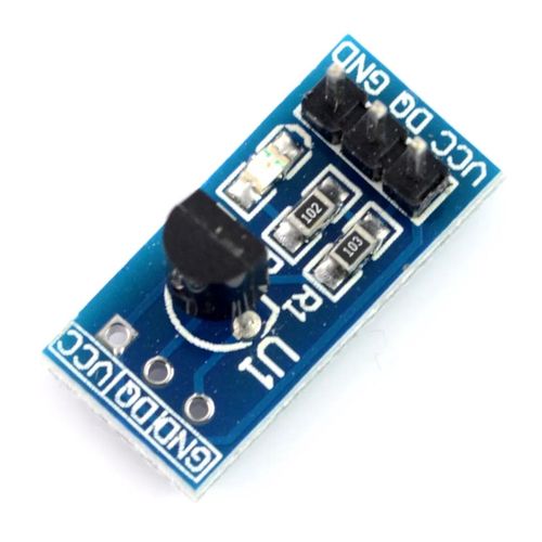 Temperature sensor DS18B20+ module - blue MOD-01506 5904422358976
