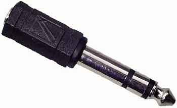 Pāreja 6.3mm stereo Kontaktdakšiņa - 3.5mm Ligzda stereo AD/6.3-M:3.5-F