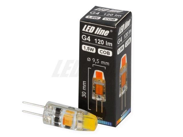 Spuldze LED line® G4 COB 12V AC/DC 1,5W 120lm 6000K 248986 5901583248986