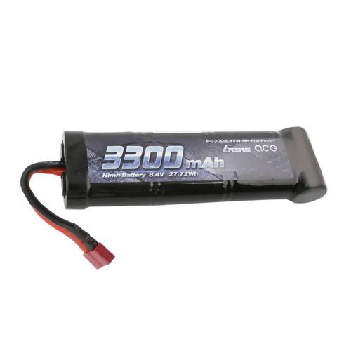Battery Gens Ace 3300mAh 8,4V NiMH Flat T Plug, Gens ace B-3300-8.4V-NIMH-Fla