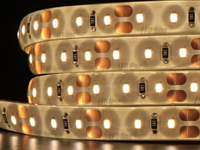 LED lente 12V 9.6W/m hermētiska IP65 silti balta 2700K 71lm/W 120LED/m  LED line, SMD2216, cri 90 249501-1 5901583249501