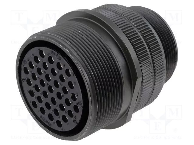 Connector: circular; plug; for cable; PIN: 37; female; soldering AMPHENOL DS3101A28-21S
