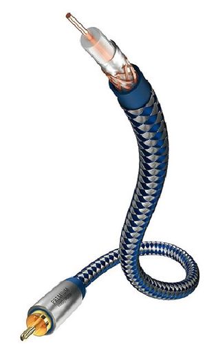 Kabelis 1xRCA - 1xRCA spraudnis 3.0m 75Ohm apzeltīti savienojumi, inakustik PREMIUM 1xRCA-1xRCA/3.0/PREM 4001985507948