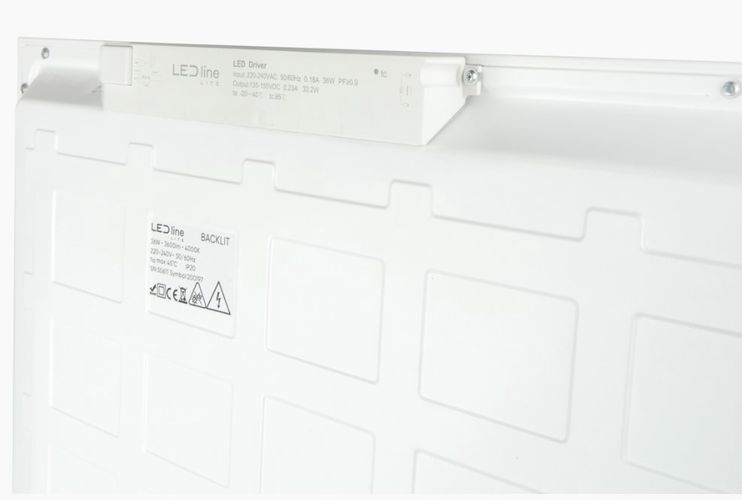 LED panelis 36W, 60x60cm, 3600lm, 100lm/W, neitrāli balts 4000K, LED line LITE 200197 5905378200197