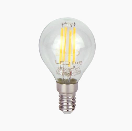 LED spuldze E14 4W 4000K 480lm 220-240V FILAMENT G45 GLOBE LED line LITE 202238 5905378202238