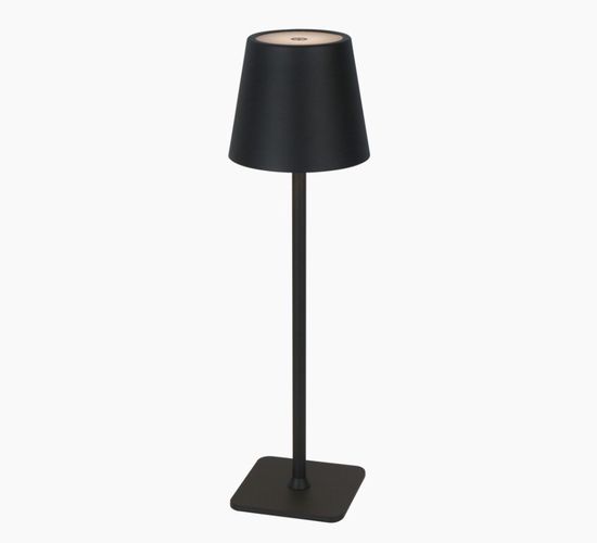 Rechargable table lamp TAZA, 3.5W, 400lm, IP54, CCT, 4000mAh, black 203853 5905378203853