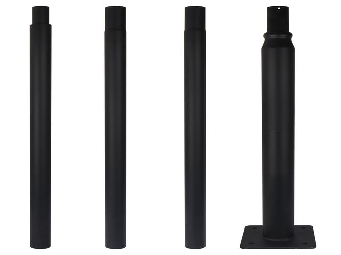 Apgaismes dalītais stabs 4m melns 206618 5905378206618