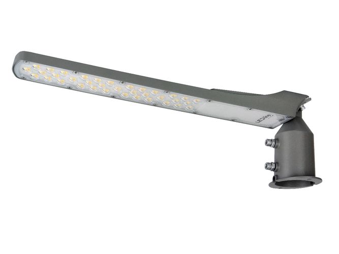Ielu gaismeklis ar krēslas sensoru LED 230V 100W 10 000lm, 140° x 70° 4000K, pelēks, FLAMINGO, IP65, IK08 206984 5905378206984