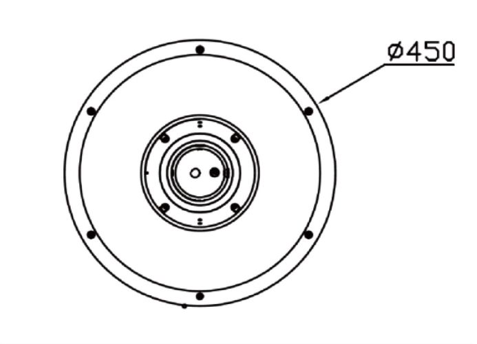 Parka gaismeklis NOLINA, 230Vac, 60W, 9000lm, melns 207134 5905378207134