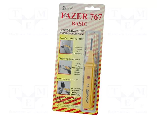 Tester: electrical; 500VAC,60VDC  FAZER767