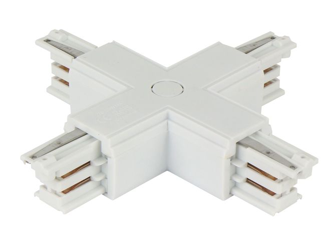 Savienotājs X 3 fāžu trak LUMICANTO balts ar barošanu PRIME 210684 5905378210684