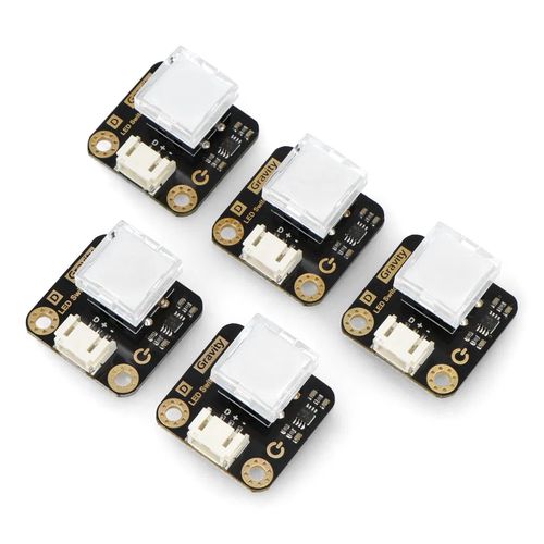 Gravity - LED Switch 5x - set of 5x LED backlit buttons - various colors - DFRobot DFR0789 DFR-21005 6959420921515