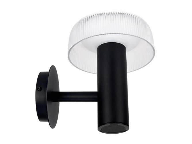 Saules sienas lampas 3000K 170lm 2Ah USB-C apaļš IP54 melns PRIME 217577 5905378217577