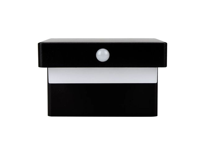 Saules sienas gaisma 3000K 220lm 2Ah USB-C Square IP54 Black PRIME 217591 5905378217591