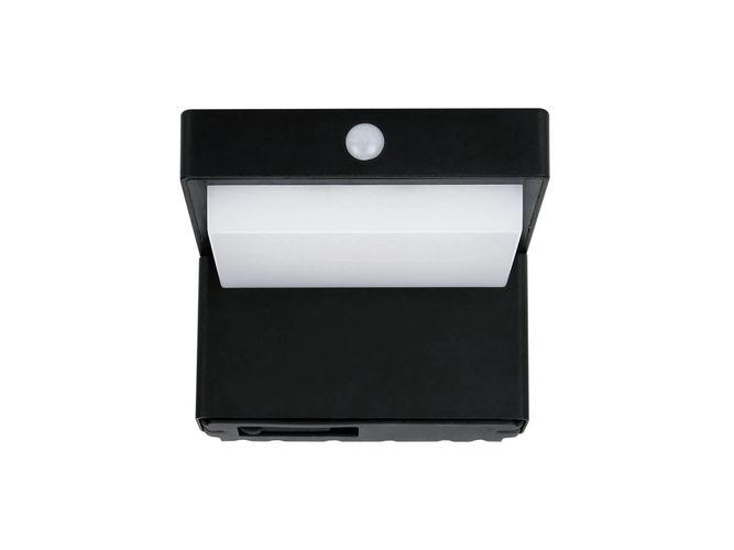 Saules sienas gaisma 3000K 220lm 2Ah USB-C Square IP54 Black PRIME 217591 5905378217591