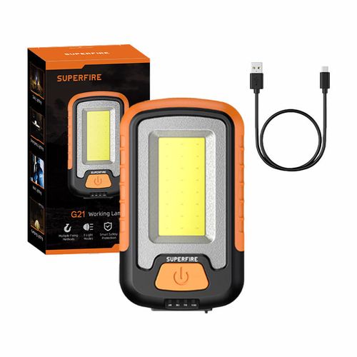 Superfire G21 workshop flashlight, 650lm, USB, Superfire G21