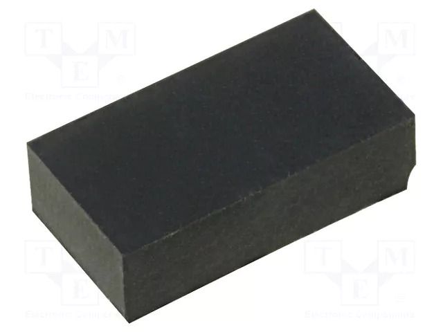 Self-adhesive foot; H: 4mm; black; rubber; W: 13mm; L: 7mm FIX&FASTEN FIX-SF-130740