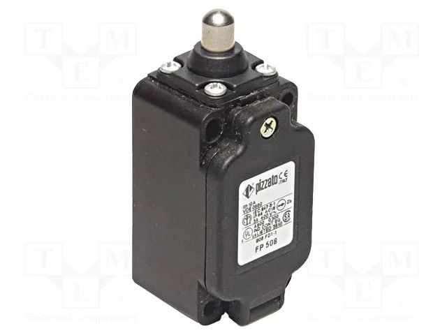 Limit switch; pin plunger Ø10mm; NO + NC; 10A; max.500VAC; PG13,5 PIZZATO ELETTRICA FP508